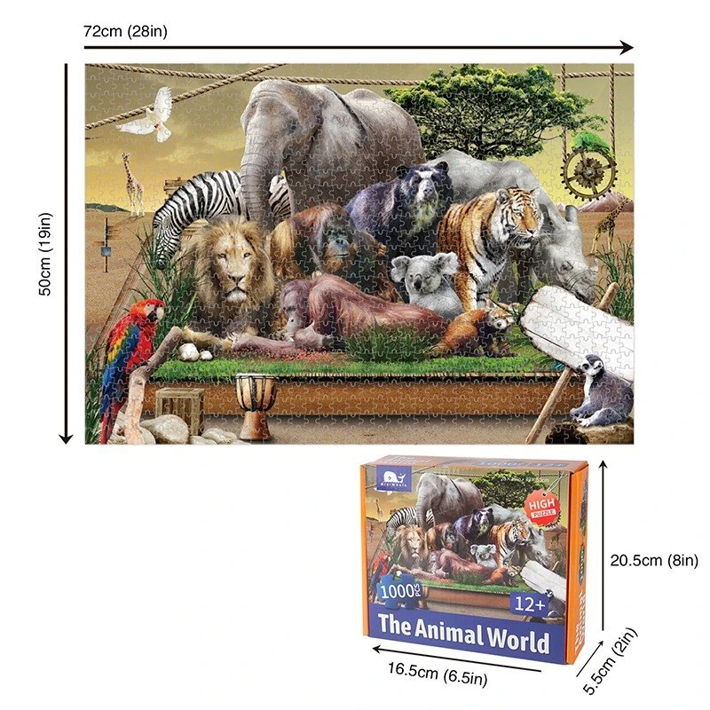 puzzle and box size