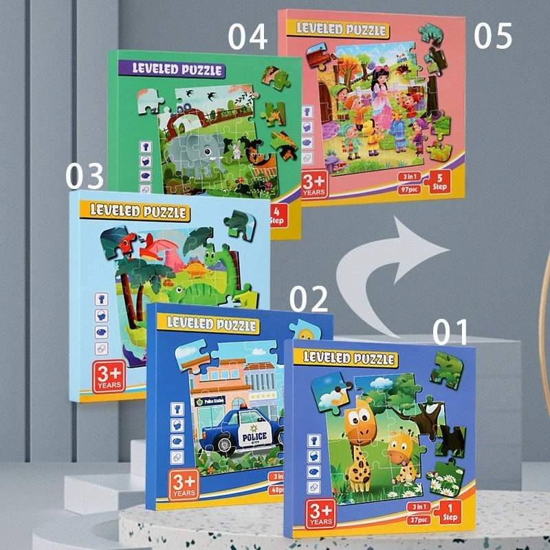 Cartoon Magnetic Puzzle Folding Book high quality