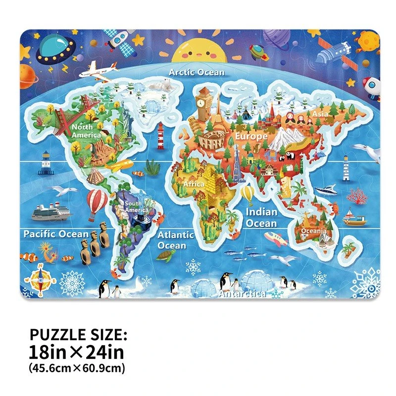 world map puzzle