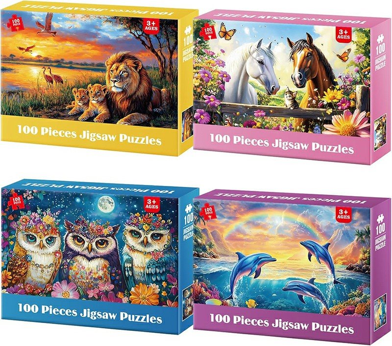 Fun 4-Pack 100-Piece Puzzles suppliers