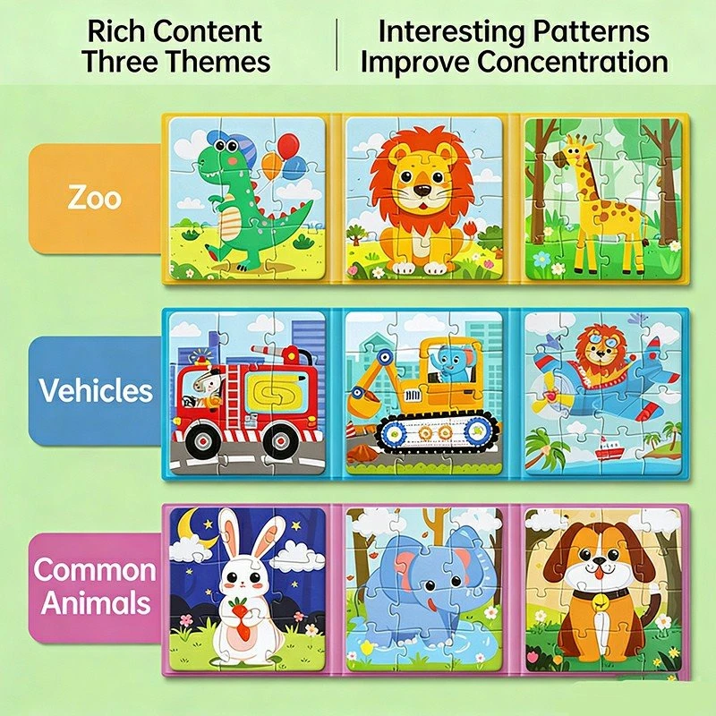 Kids Magnetic Puzzle Folding Book best