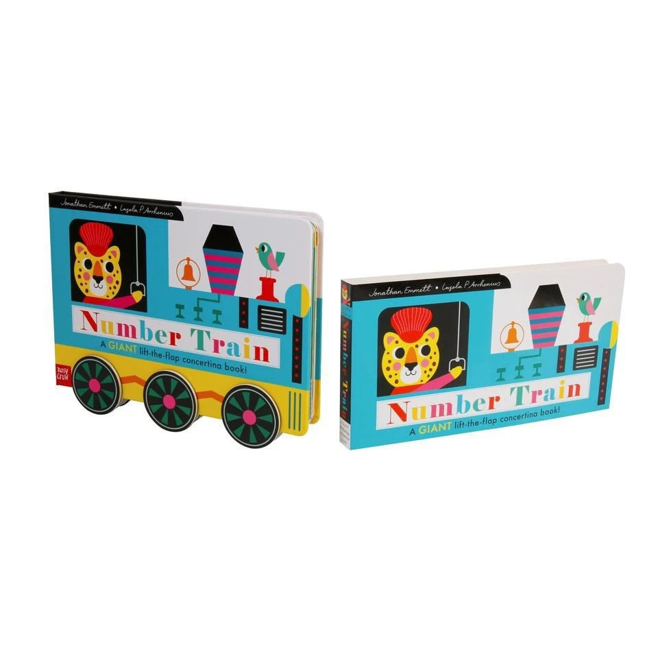 Number Train Interactive Lift Flap Board Book high quality