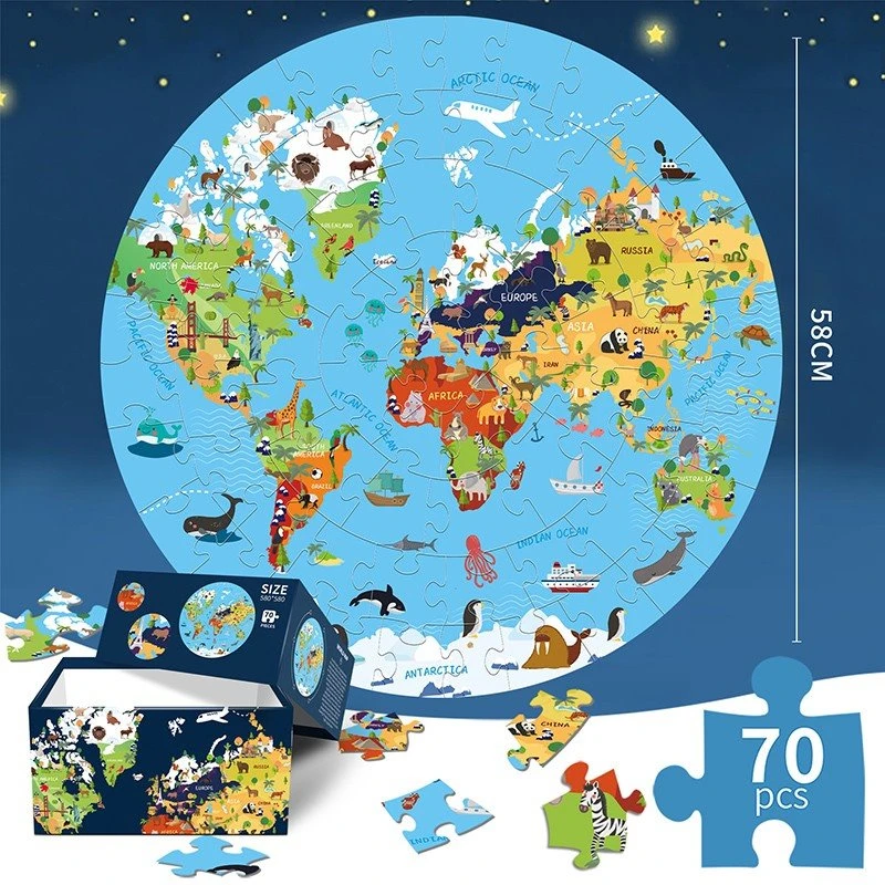 Round 70-Piece Floor Puzzle factory