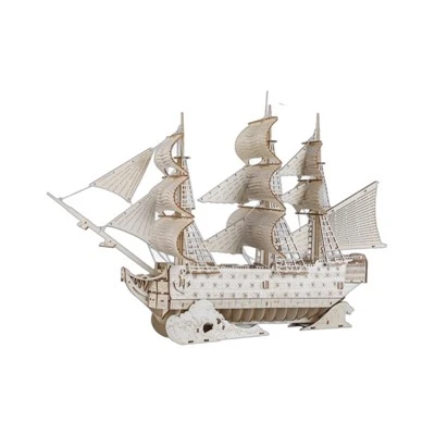 3D Wooden Ship Puzzle