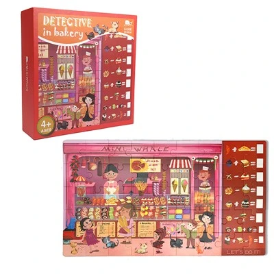 Cartoon Bakery Sweets Search Find Puzzle