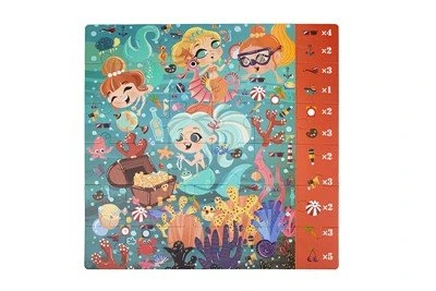 Cartoon Mermaid Ocean Puzzle