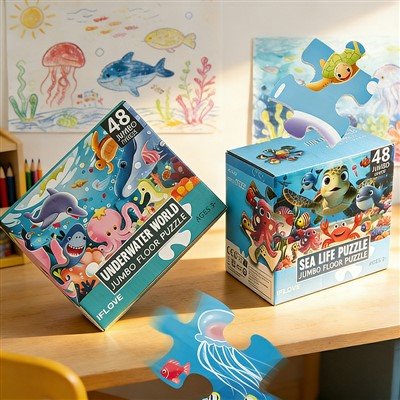 Underwater World Flat Jigsaw Puzzle