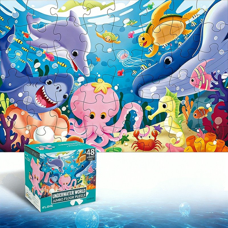 Underwater World Flat Jigsaw Puzzle high quality